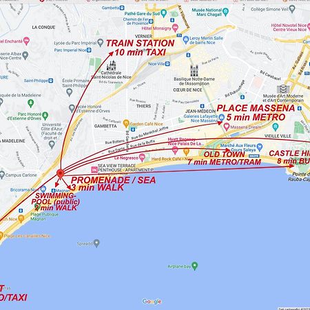 Beautiful Renovated Apartment ,Next To The Beach ! Air-C, Free Parking! Nizza Exterior foto