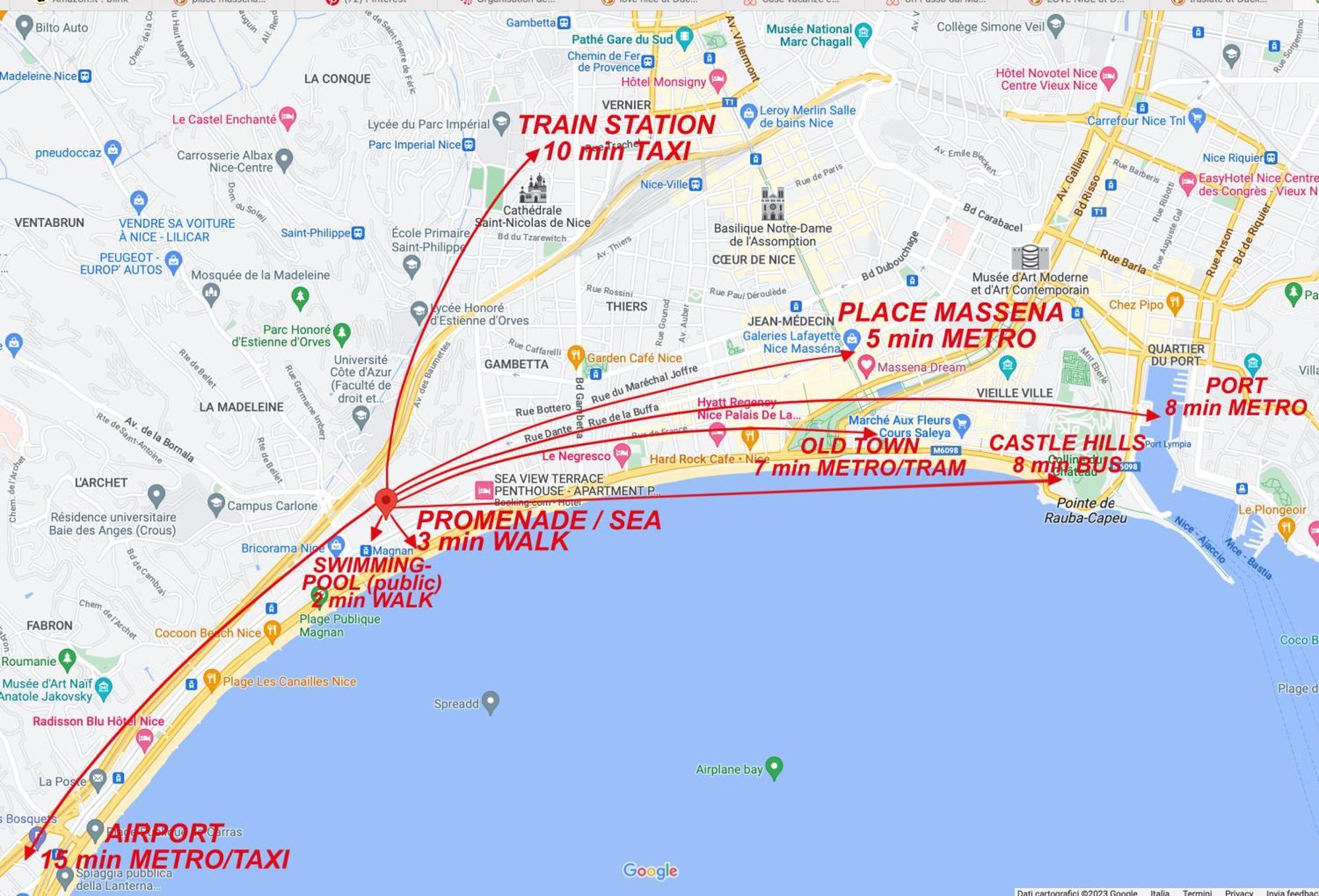 Beautiful Renovated Apartment ,Next To The Beach ! Air-C, Free Parking! Nizza Exterior foto